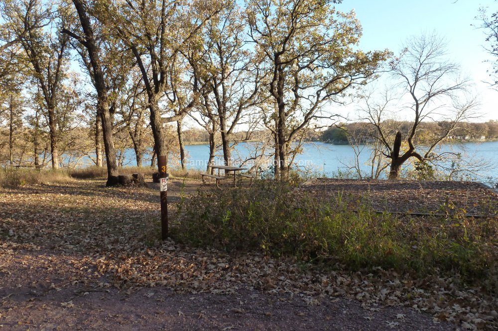 Campsite W03 in Oak Woods Campground Cartin Loop at Lake Shetek